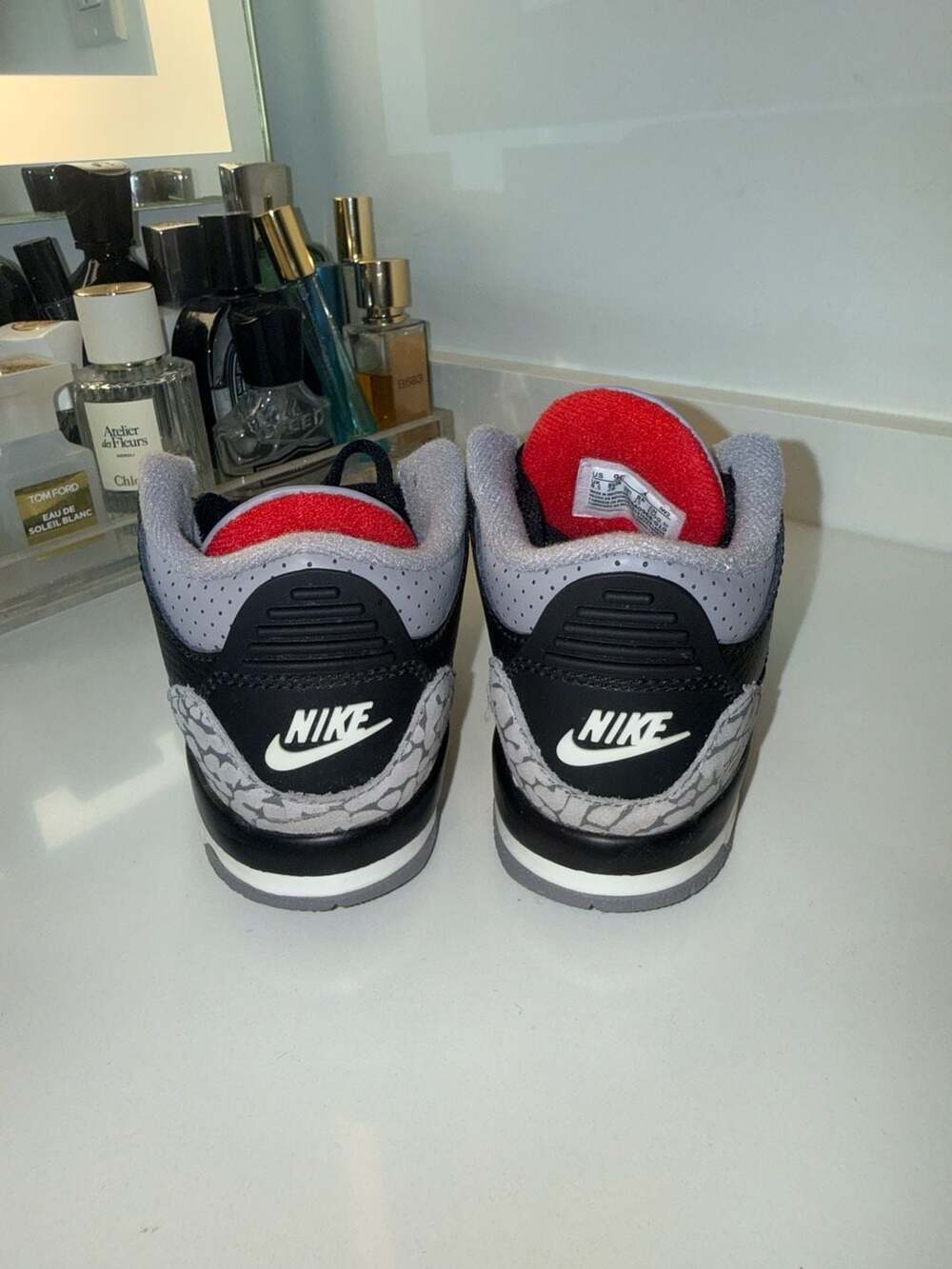 Jordan 3 Retro TD Black Cement Reimagined Toddler Shoes Size 9C DM0968-010 - Picture 5 of 7